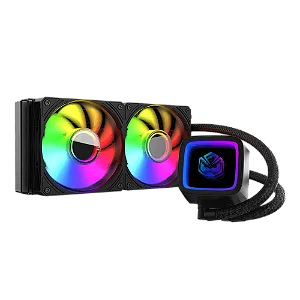 Water Cooler PCYes Tundra Black Vulcan ARGB 240mm Intel e AMD
