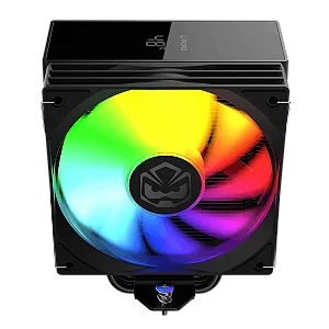 Air Cooler PCyes Duley Black Vulcan ARGB com Display TDP 180W (ACDLYBV)