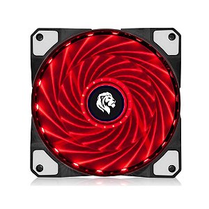 Cooler Fan 120mm Hayom FC1300 LED Vermelho