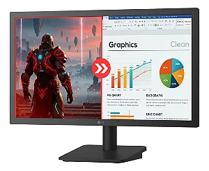 Monitor LG 22" Full HD 120Hz VA 1ms HDMI HDR10 - 22U403A-B
