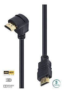 CABO HDMI 2.0 4K 1 CONEC.90 - 5M H2090-5