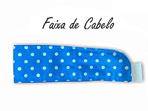 Faixa de Cabelo - Poá Azul Piscina - Uniblu