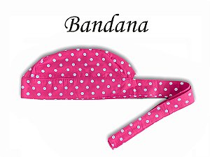 Bandana - Touca Pirata Poá Pink - ( unisex ) -  Uniblu