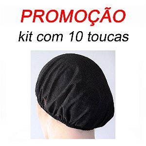 KIT TOUCA FILÓ REDE - COR  PRETA  ( unisex ) -  Uniblu