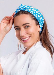 Turbante Floral Azul- Uniblu