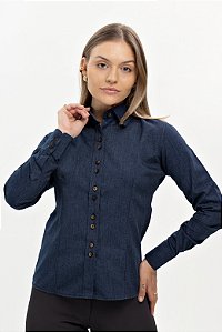 Camisete Manga longa - Confort Plus Marinho - Uniblu - Personalizado