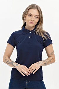 Camisa Polo Feminina Cor- Azul Marinho - Uniblu - UNB
