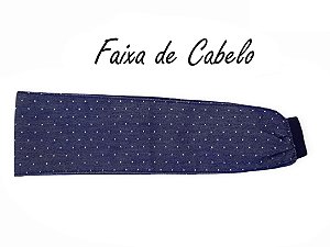 Faixa de Cabelo Jeans Indigo Blue - Uniblu