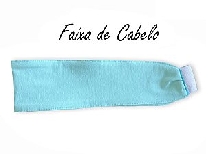 Faixa de Cabelo cor- Azul Capri