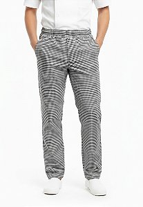 Calça Profissional Xadrez Masculina Cozinha Pied de Poul - Uniblu - UNB