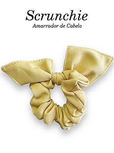 Scrunchie  - Amarrador de cabelo Amarelo Classic - uniblu