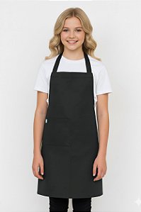 Avental Juvenil Uniblu 12 a 16 anos - Cor Preta - Uniblu - Personalizado