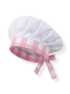 Touca Infantil Unikids - Xadrez Rosa - Uniblu