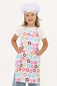 Avental Infantil Unikids Donuts - Uniblu - UNB