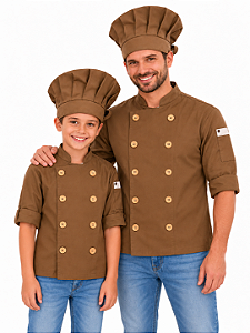 Kit Tal Pai Tal Filho - Dolman lisboa Terra Unikids + Dolman Lisboa Terra adulta - Uniblu - UNB