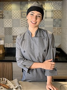 Camisa Feminina Chefe Cozinha - Dolmãn Feminina London Premium Alfaiataria - Uniblu
