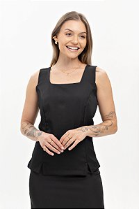 Regata Social Feminina - Preta - Uniblu