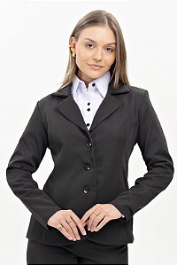 Blazer Social Feminino Executivo - Preto - Uniblu - Personalizado