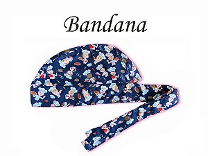 Bandana - Touca Pirata Chefinho Azul - ( unisex ) -  Uniblu