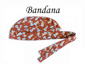 Bandana - Touca Pirata Chefinho Vermelho - ( unisex ) -  Uniblu