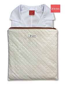 Porta Jalecos - Porta Dolmann - Matelado  Creme - Uniblu