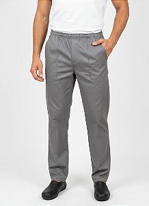 Calça Profissional Cintura Elástico cor- Cinza - Uniblu - UNB