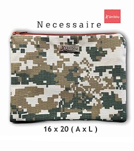 Necessaire - Abstrato Militar  - Uniblu