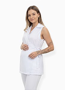 Jaleco Feminino Transpassado para Gravidas - Uniblu