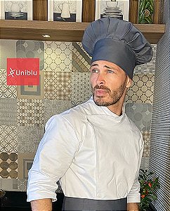 Touca Chefe - Cinza Chumbo ( unisex ) uniblu