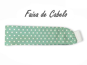 Faixa de Cabelo - Poá Verde Musgo - Uniblu