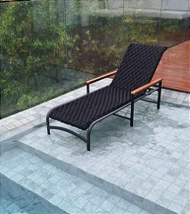 Espreguiçadeira em tricô náutico