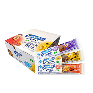 Kit Misto 12 Bolinhos + 24 Barrinhas de Frutas + 4 Alfajores - Zero Açúcar