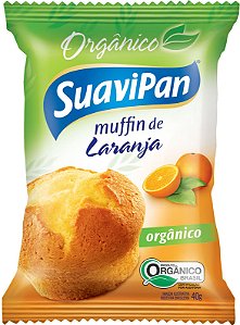 Muffin de Laranja Orgânico SuaviPan Display c/ 12 Unid