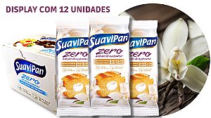 Bolinho Zero Açúcar Baunilha SuaviPan Display c/ 12 Unid