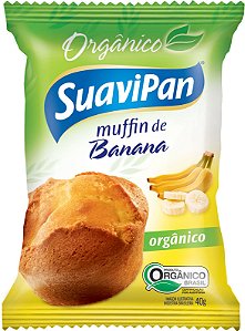 Muffin de Banana Orgânico SuaviPan Display c/ 12 Unid