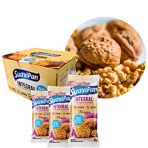 Kit 12 Bolinhos Integrais Zero Açúcar - Nozes