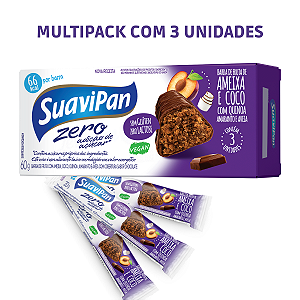 Kit 3 Barrinhas de Frutas Zero Açúcar - Ameixa com Coco