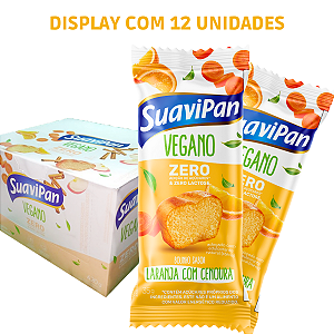 Kit 12 Bolinhos Veganos Zero Açúcar - Laranja com Cenoura