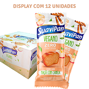 Kit 12 Bolinhos Veganos Zero Açúcar - Maçã com Canela