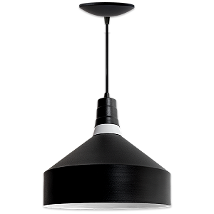 Luminária Pendente Vieira Preto e Branco - Moderna e Versátil | Ilustre Lar