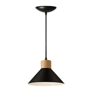 Luminária Pendente Zen Preto e Branco