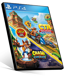 Pacote Crash Bandicoot N. Sane Trilogy + CTR Nitro-Fueled  - PS4 PSN MÍDIA DIGITAL