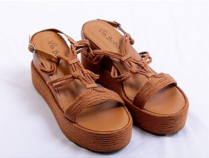 SANDALIA FLATFORM BARBANTE