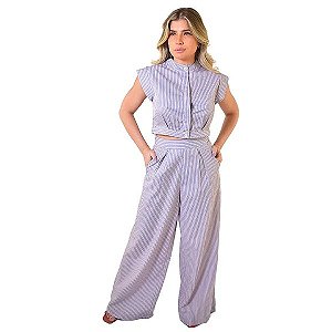CROPPED LISTRAS  ALFAIATARIA