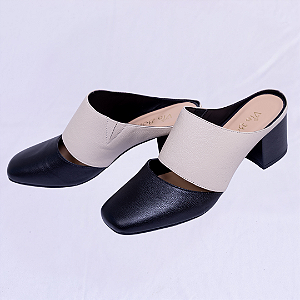 SAPATO SALTO BLOCO GRAY