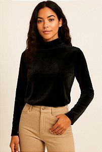 BLUSA CACHAREL MANGA VELUDO
