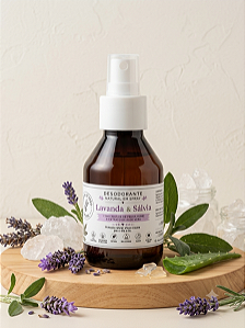 Desodô Cristal Lavanda e Sálvia