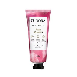 Creme Perfumado para Mãos Instance Rosa Absoluta 30g - Eudora
