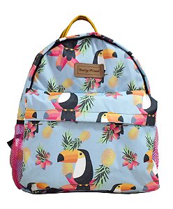 Mochila estampada Tucano Tropí com Bolso Frontal