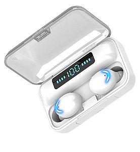 Fone Bluetooth 5.0 Tws F9-5c Earbuds Esportivo - Branco
